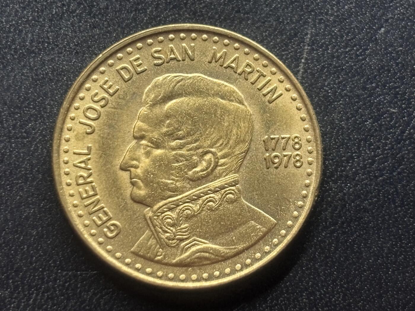 邮泉阁限时拍卖第三十六场 美洲硬币专场（硬币在国外。请付邮费6元。） 阿根廷1978年50比索纪念币