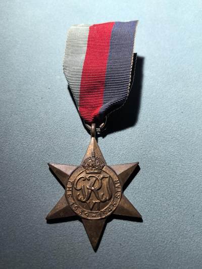 盛世勋华——号角文化勋章邮票专场拍卖第288期 - 英国二战1939-45之星奖章 带少见刻名