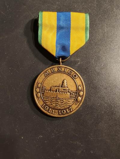 老王徽章第164期 -  美国海军陆战队1911-17墨西哥战役奖章