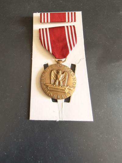 老王徽章第164期 -  美国陆军品德优良奖章     实发带刻名    原盒带略