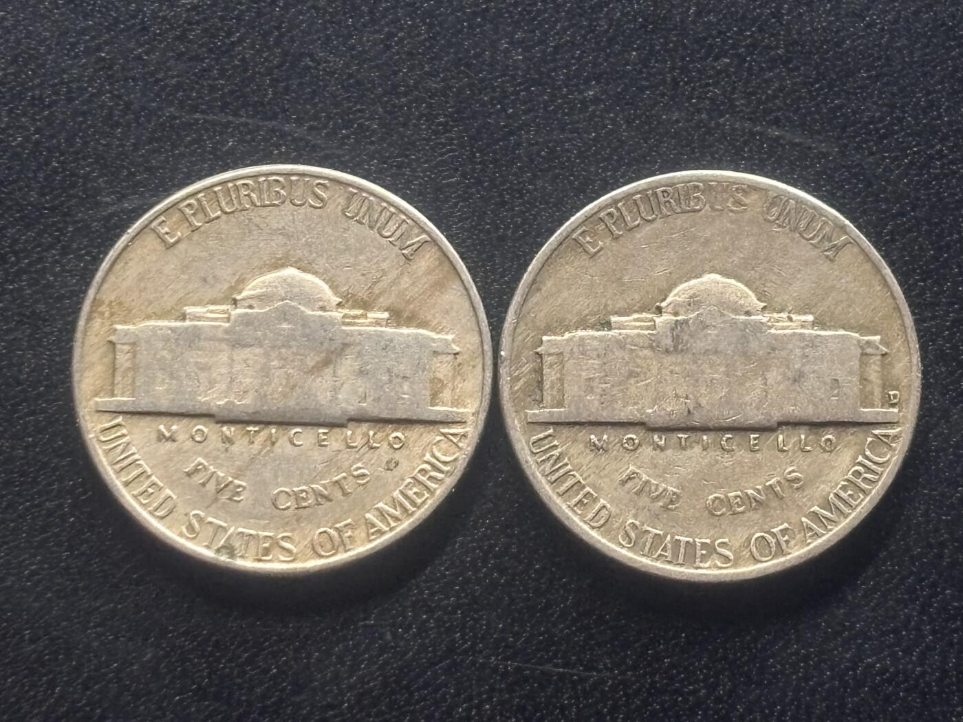 邮泉阁限时拍卖第三十六场 美洲硬币专场（硬币在国外。请付邮费6元。） 美国1949年5分2枚