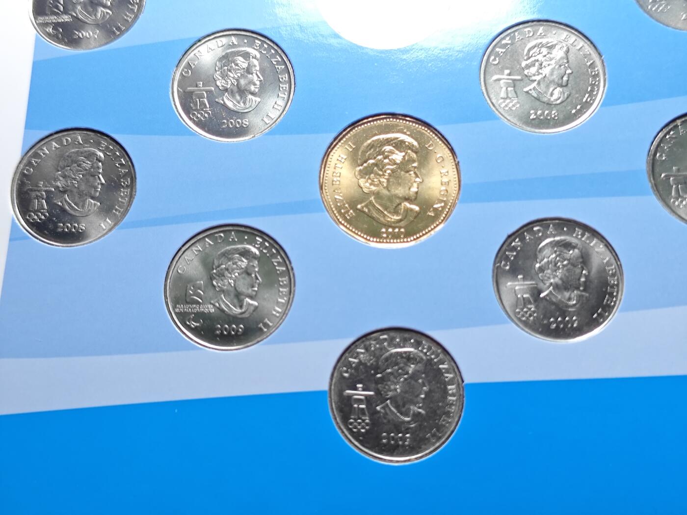 KK钱币收藏小铺 （套币 好品/批量散币 银币）专场  2月预留时间 周末发货  加拿大奥运纪念套币 含14枚纪念币