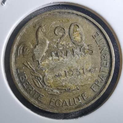 沼泽如烟--第910场 - 法国1951年20法郎