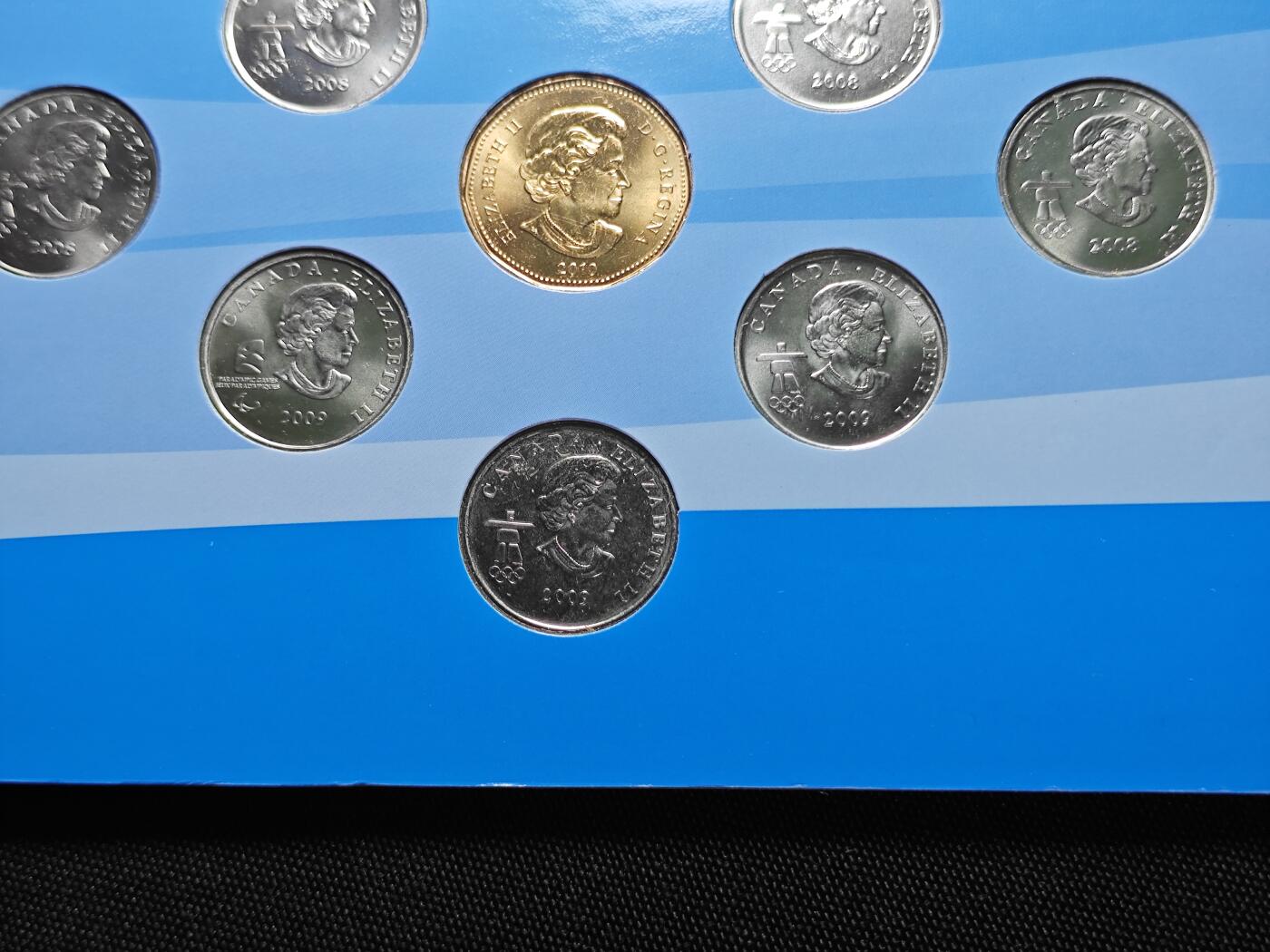 KK钱币收藏小铺 （套币 好品/批量散币 银币）专场  2月预留时间 周末发货  加拿大奥运纪念套币 含14枚纪念币