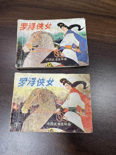 小人书拍卖（第二期） - 罗浮侠女上下册2本合拍