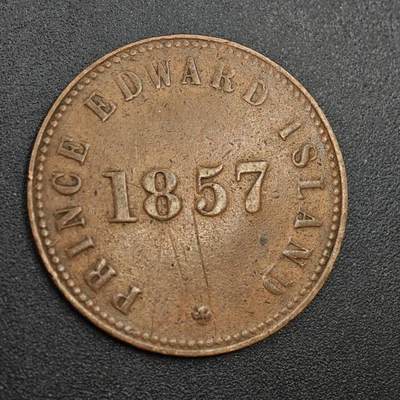 【淘币小摊】实时拍第八百零二拍   散币场   满百包邮可预留二周 每周一统一发货   - 爱德华王子岛1851年自治政府自由贸易一分铜币代币