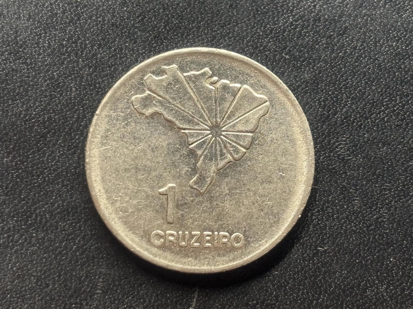 邮泉阁限时拍卖第三十六场 美洲硬币专场（硬币在国外。请付邮费6元。） 巴西1972年1克鲁纪念币