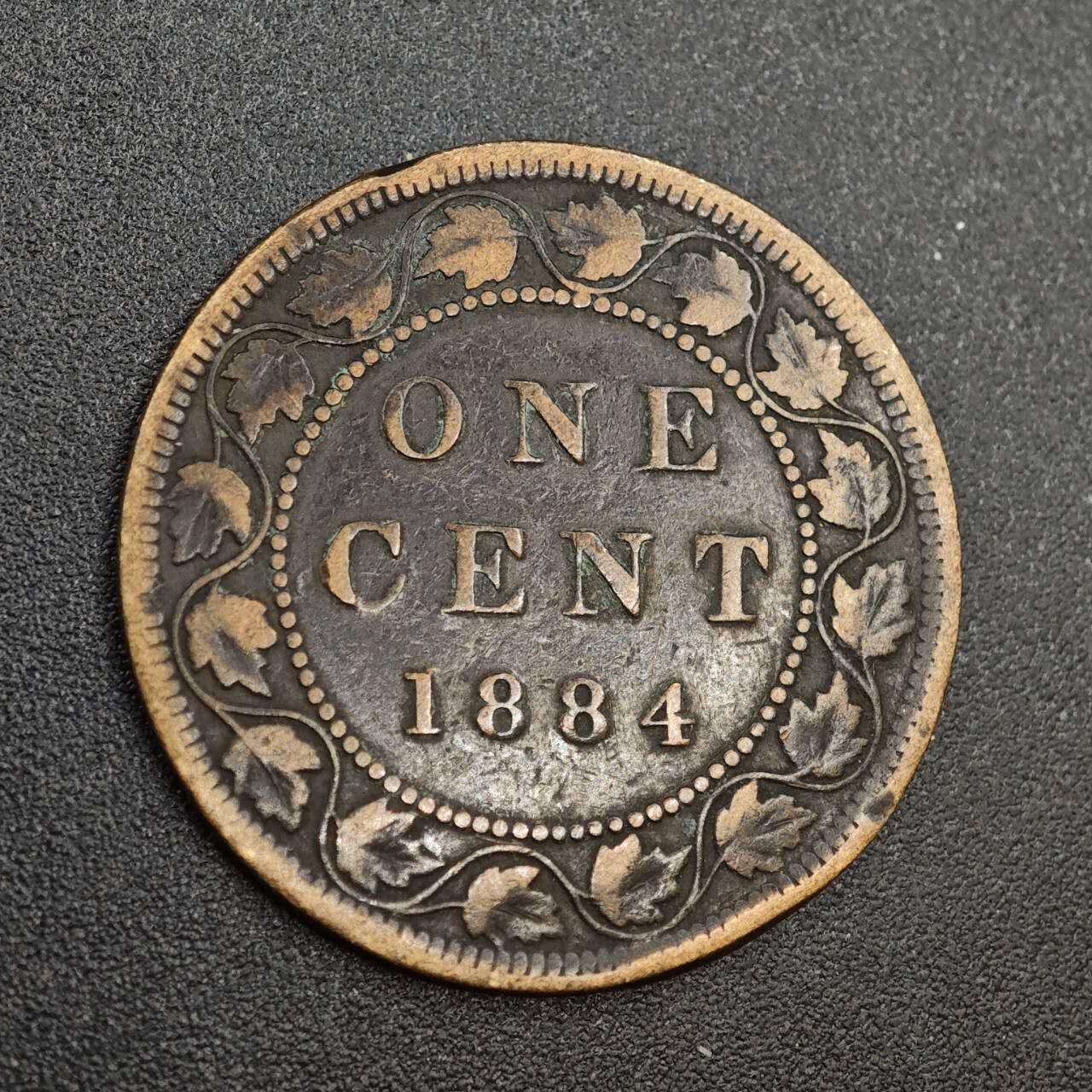 【淘币小摊】实时拍第八百零二拍   散币场   满百包邮可预留二周 每周一统一发货   加拿大1884年维多利亚一分铜币