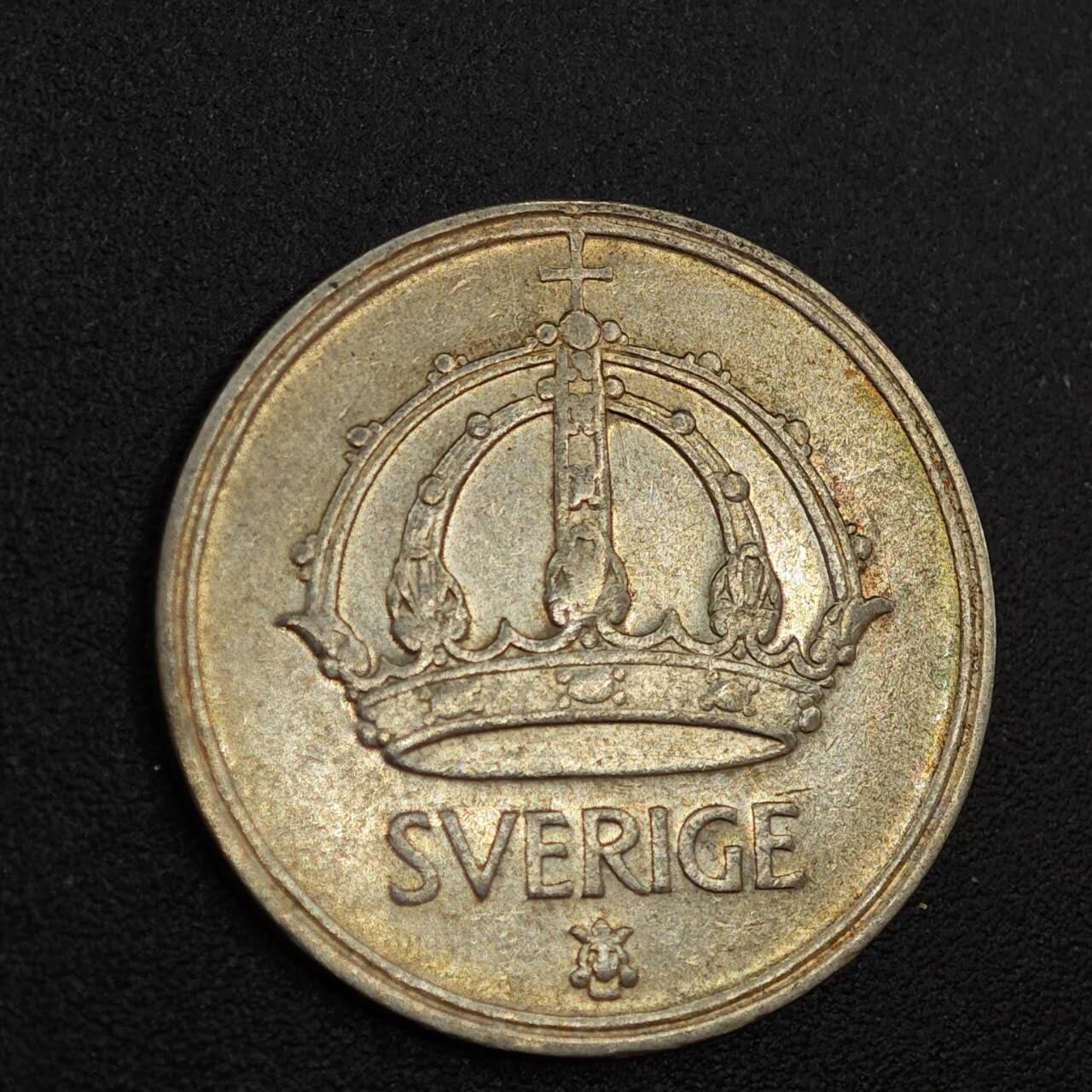 【淘币小摊】实时拍第八百零二拍   散币场   满百包邮可预留二周 每周一统一发货   瑞典1949年50欧尔银币