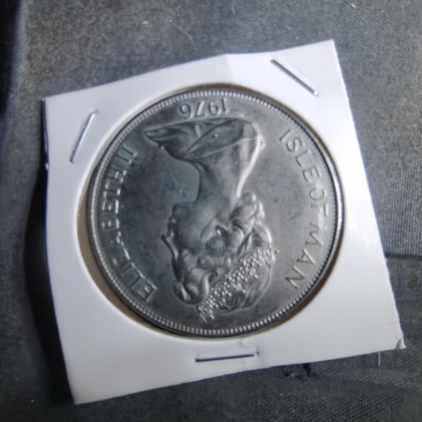 沼泽如烟--第910场 马恩1976年1克朗纪念币