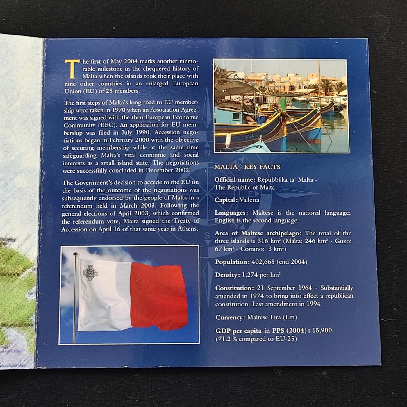 【全场包邮】纯粹捡漏拍479场（免费代拍第16场） 马耳他2006年官方套币-含仅封装发行3米尔