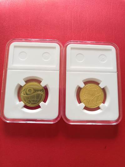 【云涧收藏】第八十场 - 环境保护纪念币2枚套，卷拆品
