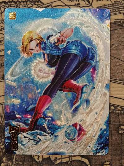 龙虎卡牌六四场 （无佣金，周六结拍，欢迎送拍） - 粗闪卡 奇点 龙珠18号