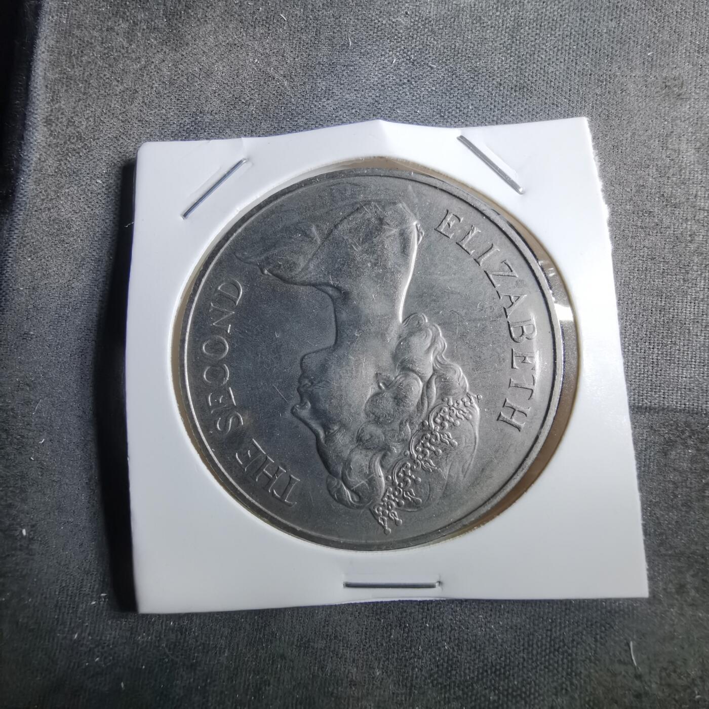 沼泽如烟--第910场 圣赫勒拿1973年25便士纪念币