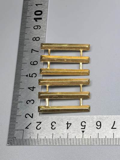 小驴勋章奖章收藏11月22日周六晚六点拍卖（珍爱和平，收藏战争，铭记历史，勿忘国耻，忠党爱国。有偿代拍，送拍规则在简介最后，参拍须阅读规则后再参拍，关系到运费包装发货时效真假辨别等关键信息，拍卖时不再发原图，看大图店主微信码在拍卖店铺介绍里） - 民国领章肩章 铝制三杠，上尉