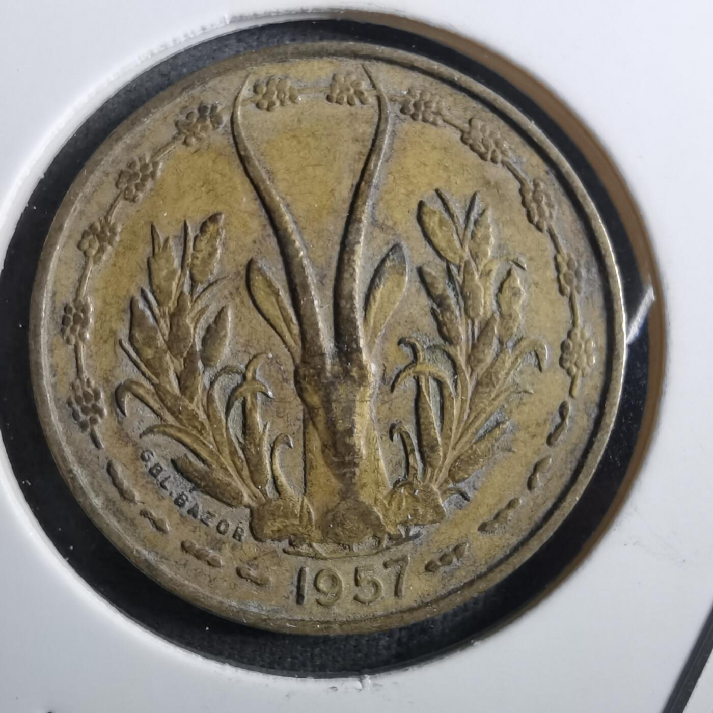 沼泽如烟--第910场 法属多哥1957年10法郎