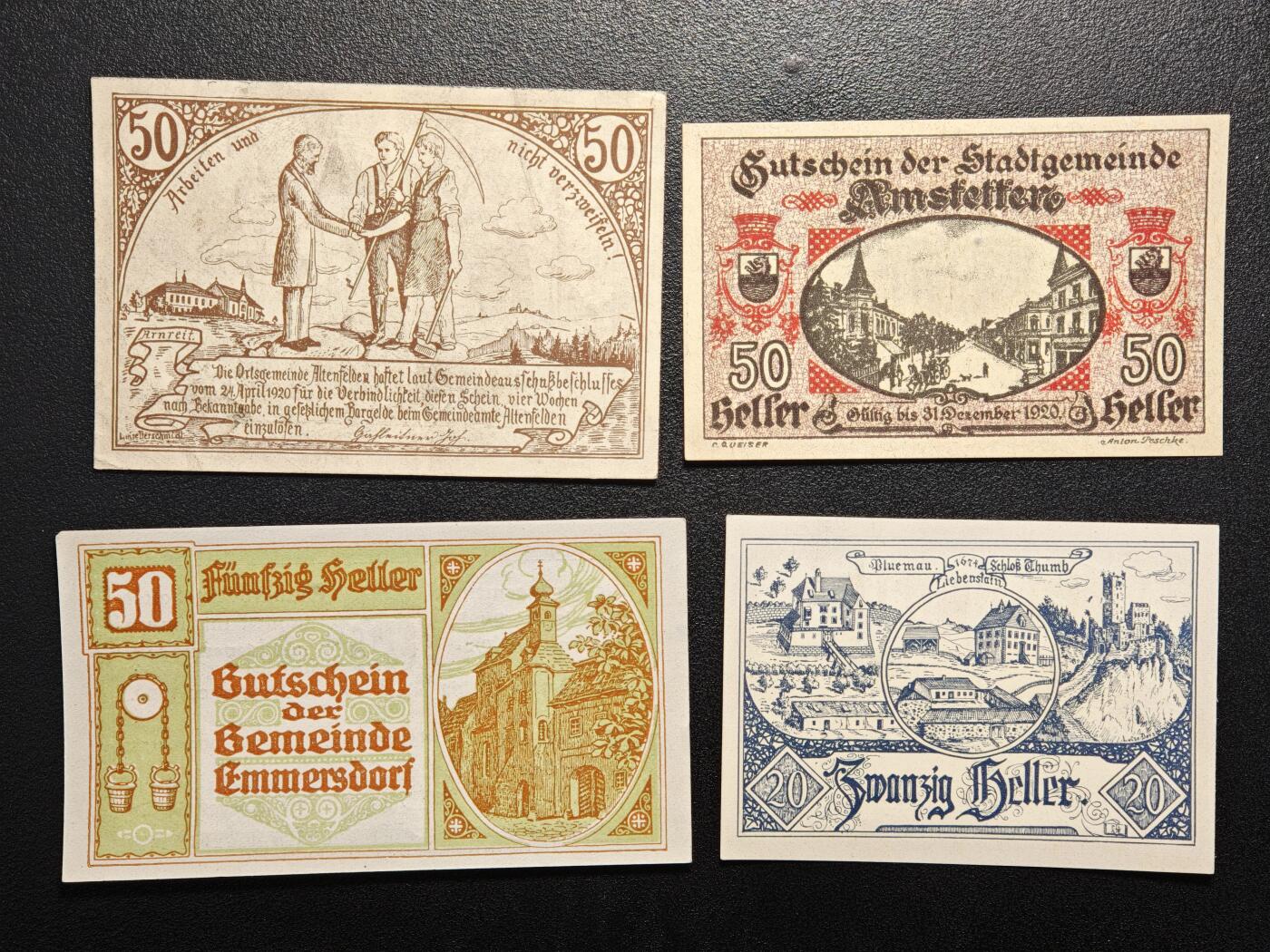 【德藏】世界币章拍卖第154期（拍品征集中~欢迎藏友联系） 10张一组 德国紧急时期纸币