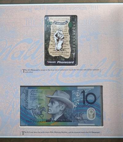 2025第25场（总第225期）：精品测试钞、纪念钞、塑料钞、连体钞综合场 - 黑字版/WM95冠  澳大利亚“民谣‘丛林流浪’100周年”10元塑料纪念钞册装UNC（内含100周年纪念磁卡）第2822号