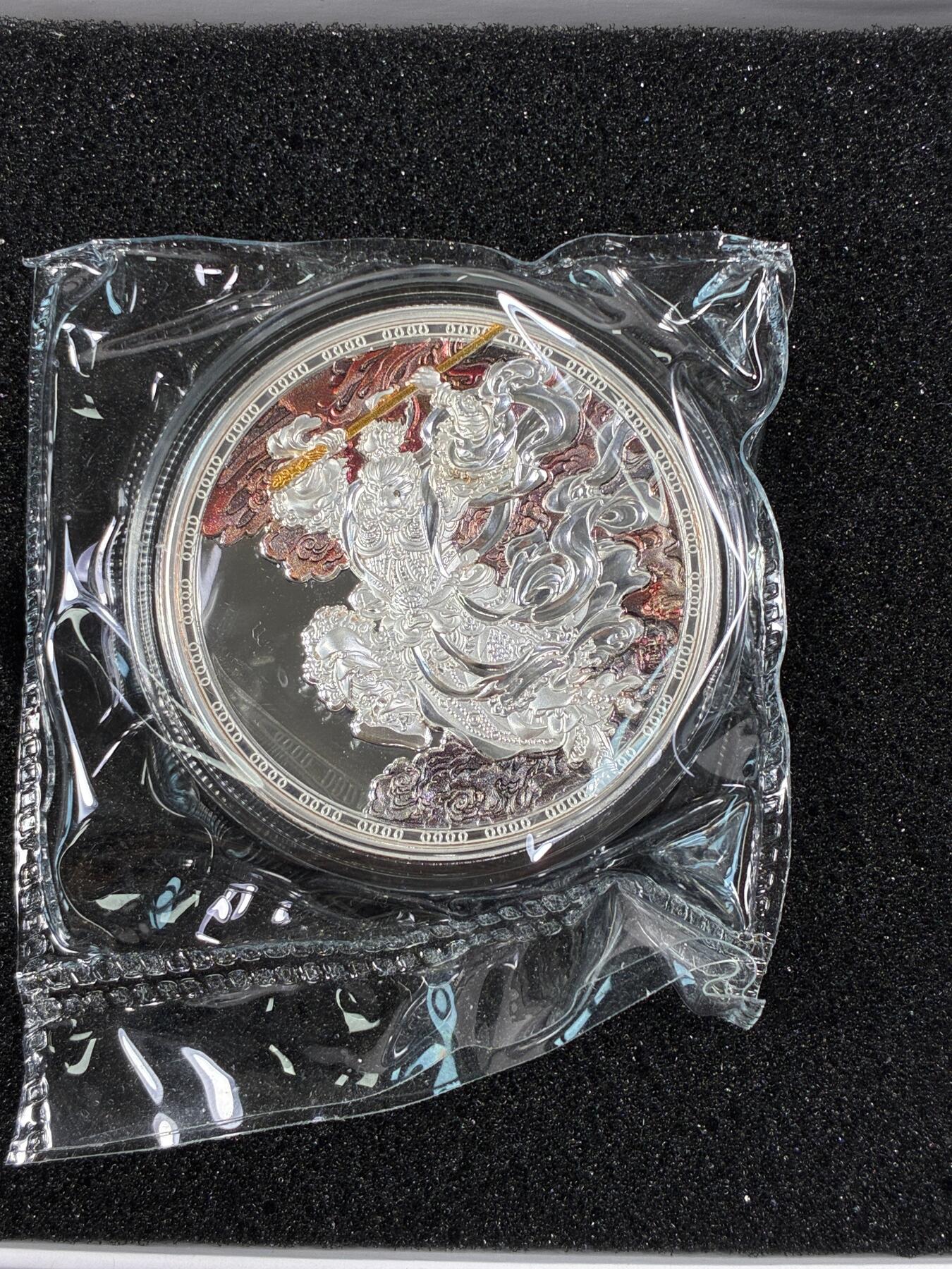 【雨安】【直播拍卖】【世界币章115期-裸币】2025-11-21 周五 19:30 保真 [现代钱币] Cameroun 喀麦隆 1000法郎 2024年 孙悟空齐天大圣