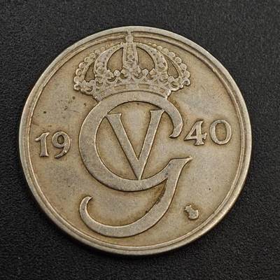 【淘币小摊】实时拍第八百零二拍   散币场   满百包邮可预留二周 每周一统一发货   - 瑞典1940年50欧尔镍币