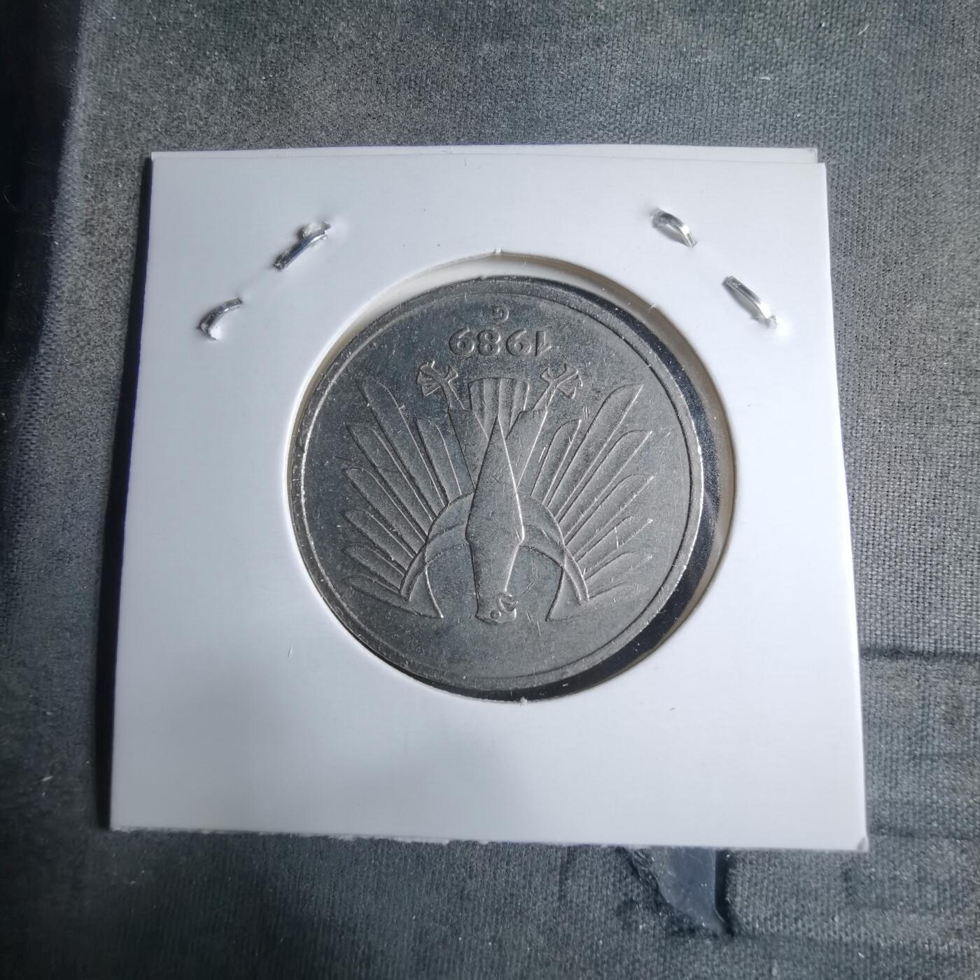 沼泽如烟--第909场 德国1989年5马克