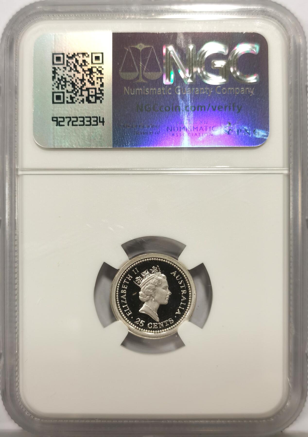 博洋堂世界钱币拍卖第147期（全场包邮） NGC PF68UC 澳大利亚1989年土著文化子母币二枚一套，带原包装及证书