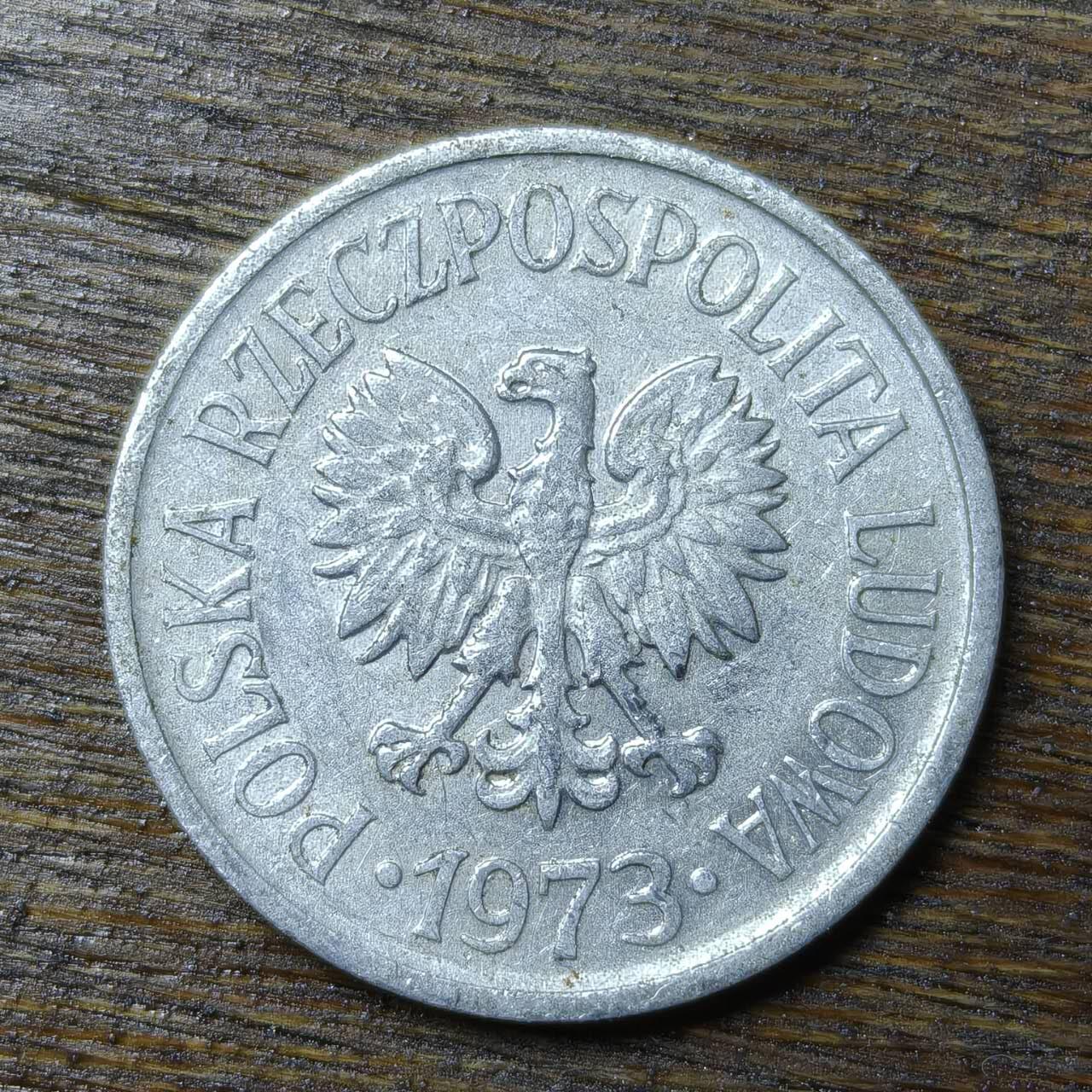 【铜匠收藏】★第132场★散币场，无佣金，30包邮。不满30元，支付5元运费。《接受代拍 代送NGC评级》 波兰 1973年 20格罗西 铝币