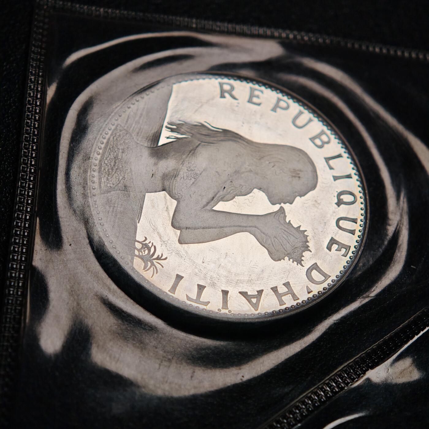 【德藏】世界币章拍卖第154期（拍品征集中~欢迎藏友联系） 1973年 海地精制纪念套币 原册