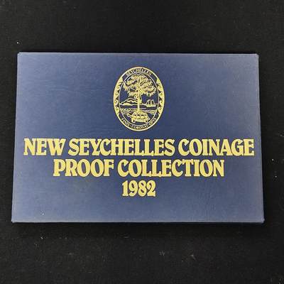 【全场包邮】纯粹捡漏拍479场（免费代拍第16场） - 【少见】塞舌尔1982年皇家厂经典信封装官方精制套币-量5000