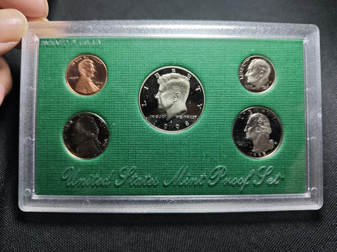 KK钱币收藏小铺 （套币 好品/批量散币 银币）专场  2月预留时间 周末发货  1998美国大小面值清年套币 精制币