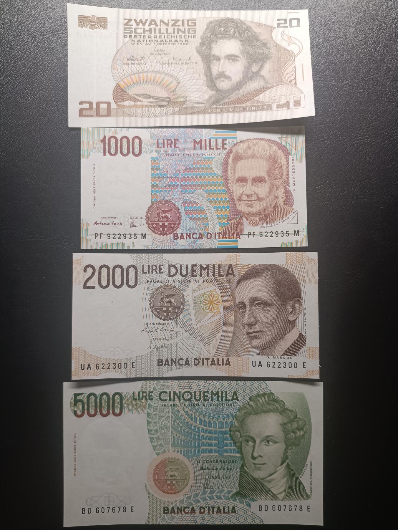 2025十一月第五期，总第203期 【地】欧洲纸币批量四张UNC—UNC-