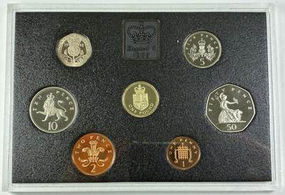 【雨安】【直播拍卖】【世界币章115期-裸币】2025-11-21 周五 19:30 保真 - [现代套币] Great Britain 英国 套币 精制套币 1988年