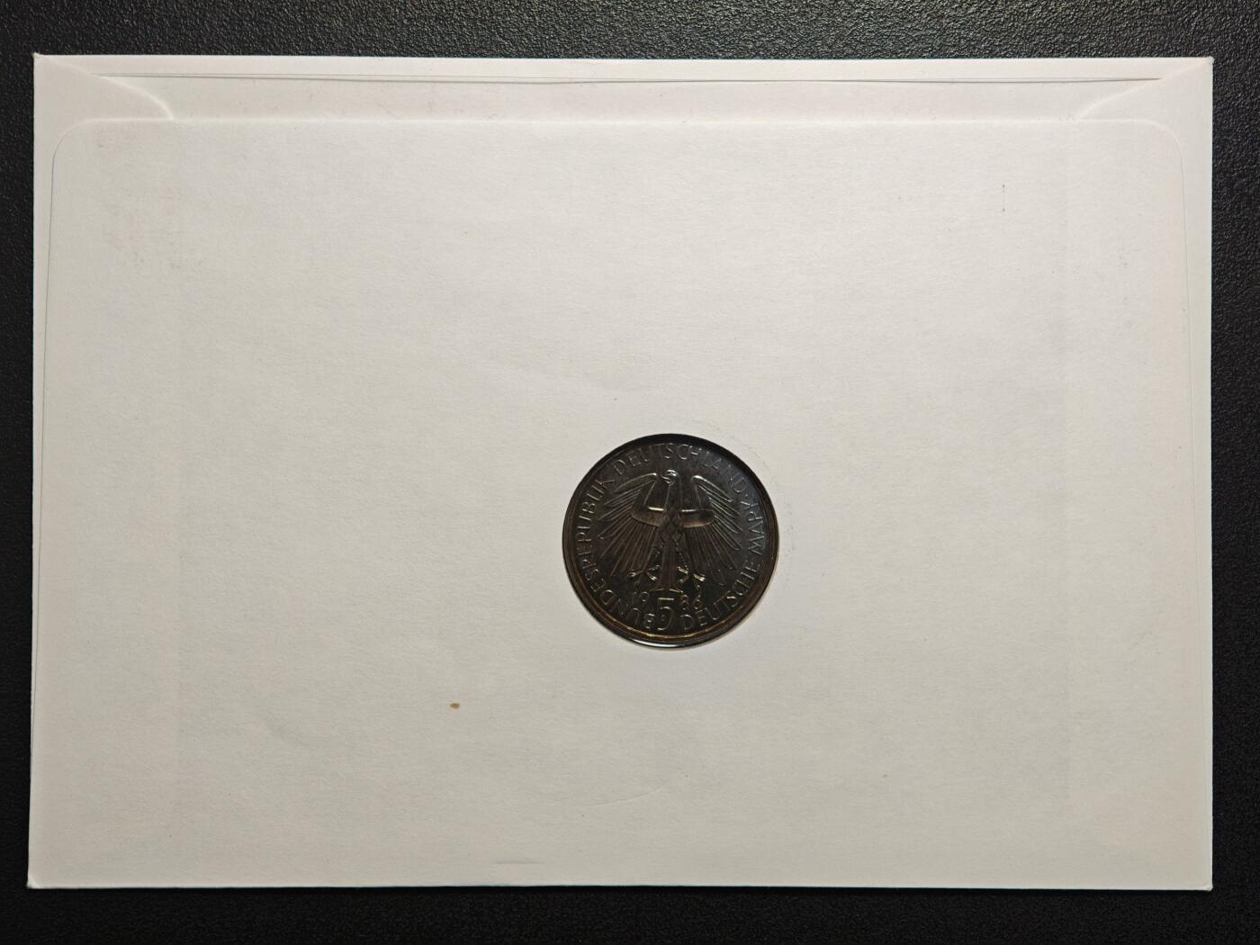 【德藏】世界币章拍卖第154期（拍品征集中~欢迎藏友联系） 3枚一组 德国马克邮币封 装帧精美