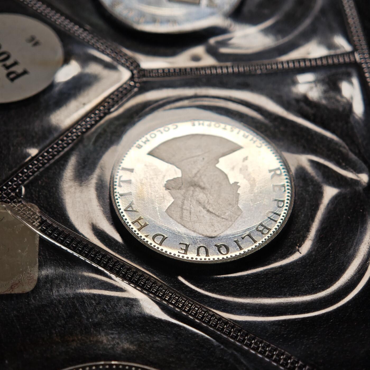 【德藏】世界币章拍卖第154期（拍品征集中~欢迎藏友联系） 1973年 海地精制纪念套币 原册