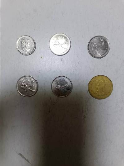 【20251124】非全新纸币第307场 - 加拿大6枚硬币