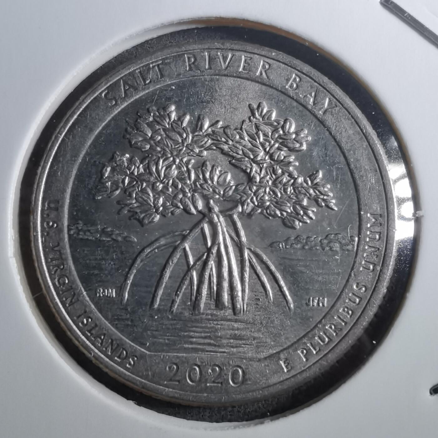 沼泽如烟--第910场 美国2020年25分纪念币