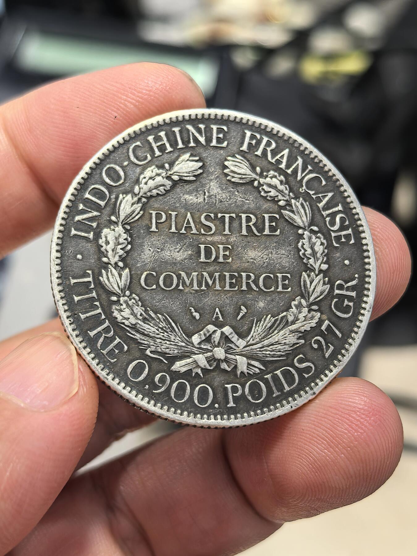 博洋堂世界钱币拍卖第147期（全场包邮） 法属印支1909年A版坐洋大银币