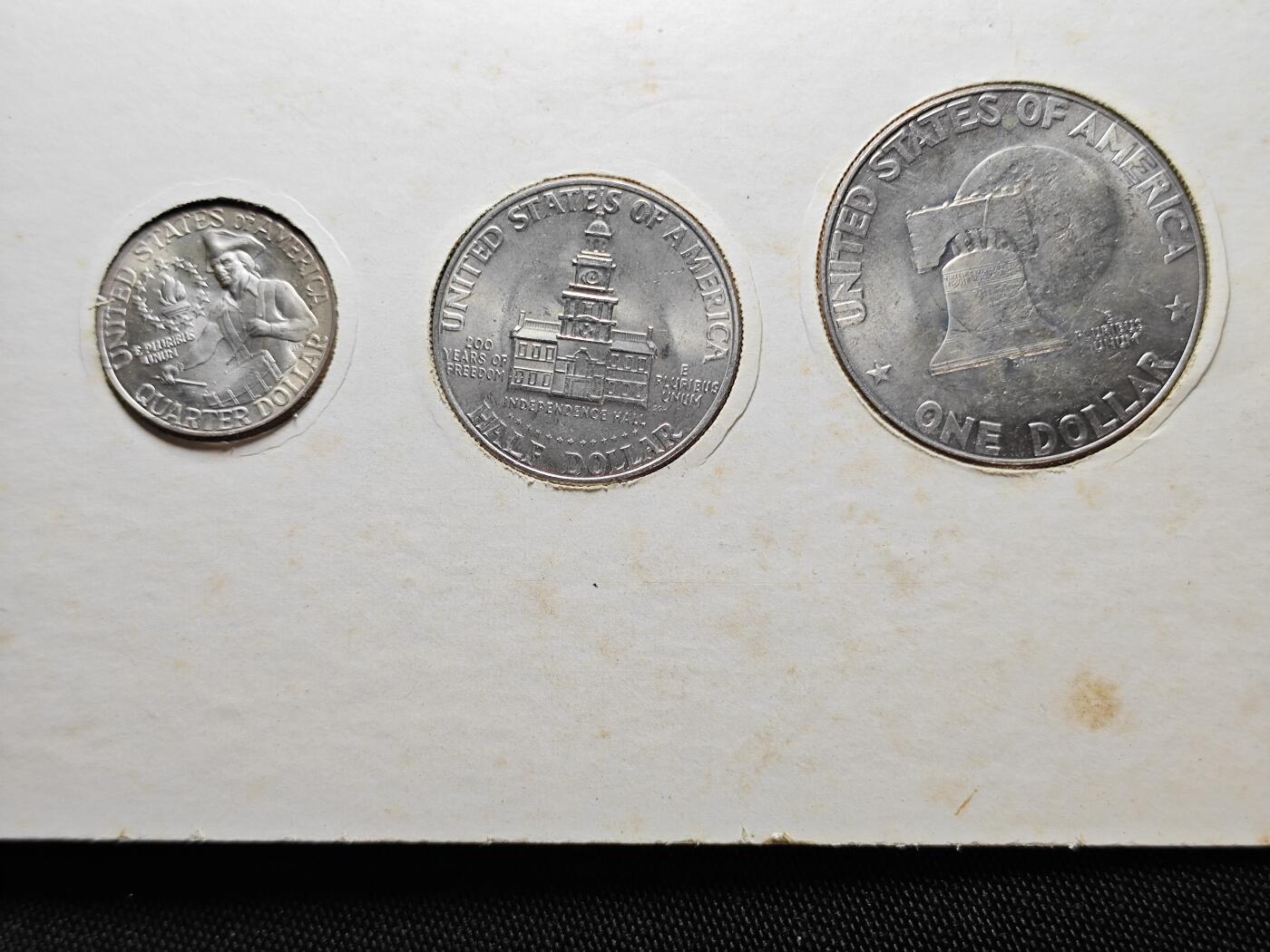 KK钱币收藏小铺 （套币 好品/批量散币 银币）专场  2月预留时间 周末发货  美国建国200周年纪念套币