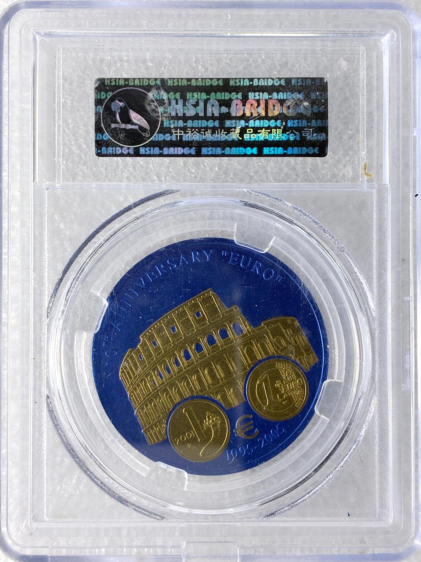 【雨安】【直播拍卖】【世界币章115期-裸币】2025-11-21 周五 19:30 保真 [现代钱币] Liberia 利比里亚 5元 2005年 欧元纪念 意大利