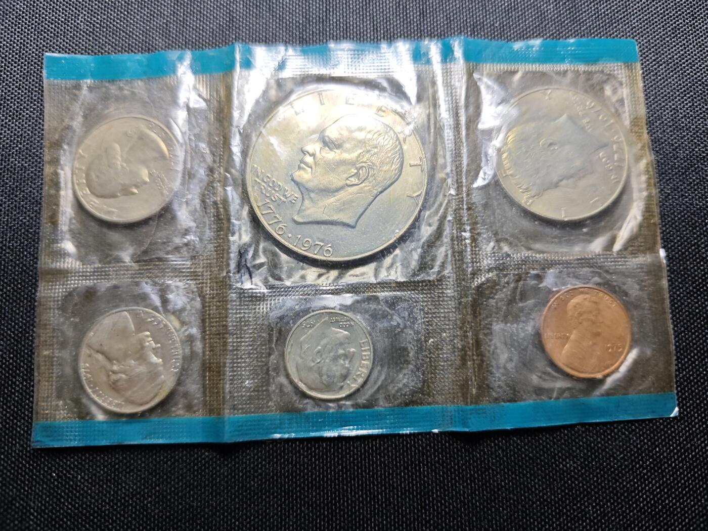 KK钱币收藏小铺 （套币 好品/批量散币 银币）专场  2月预留时间 周末发货  1976美国官方造币厂建国200周年 清年套币