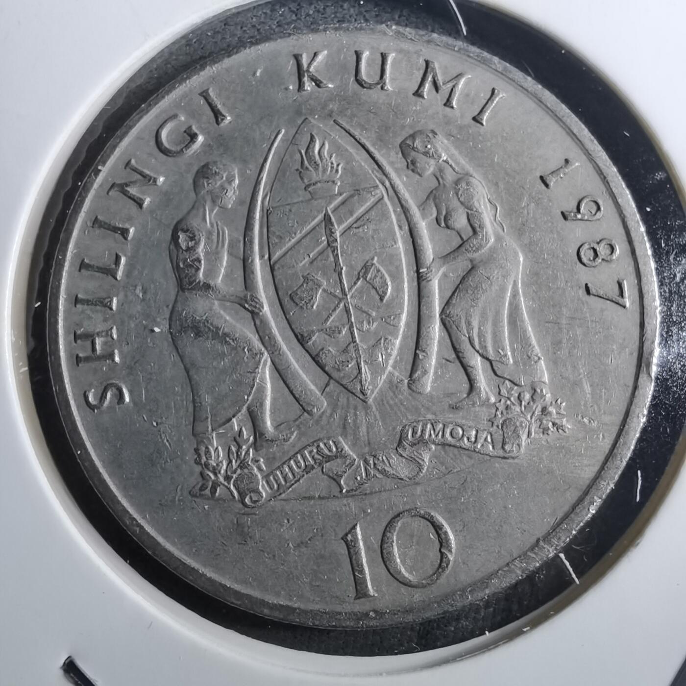 沼泽如烟--第910场 坦桑尼亚1987年10先令