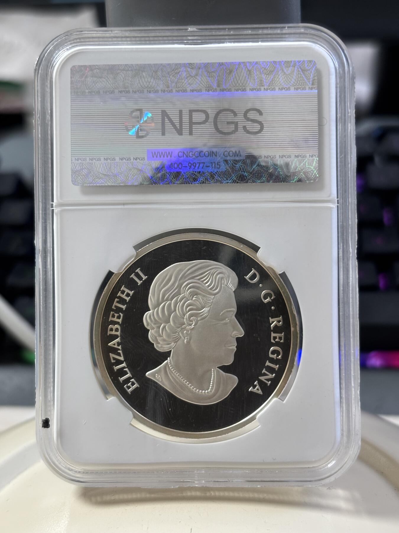 第182期拍卖 加拿大2017年自然印象系列2北极熊1盎司纪念银币NPGS-CPS评级，1盎司，999银