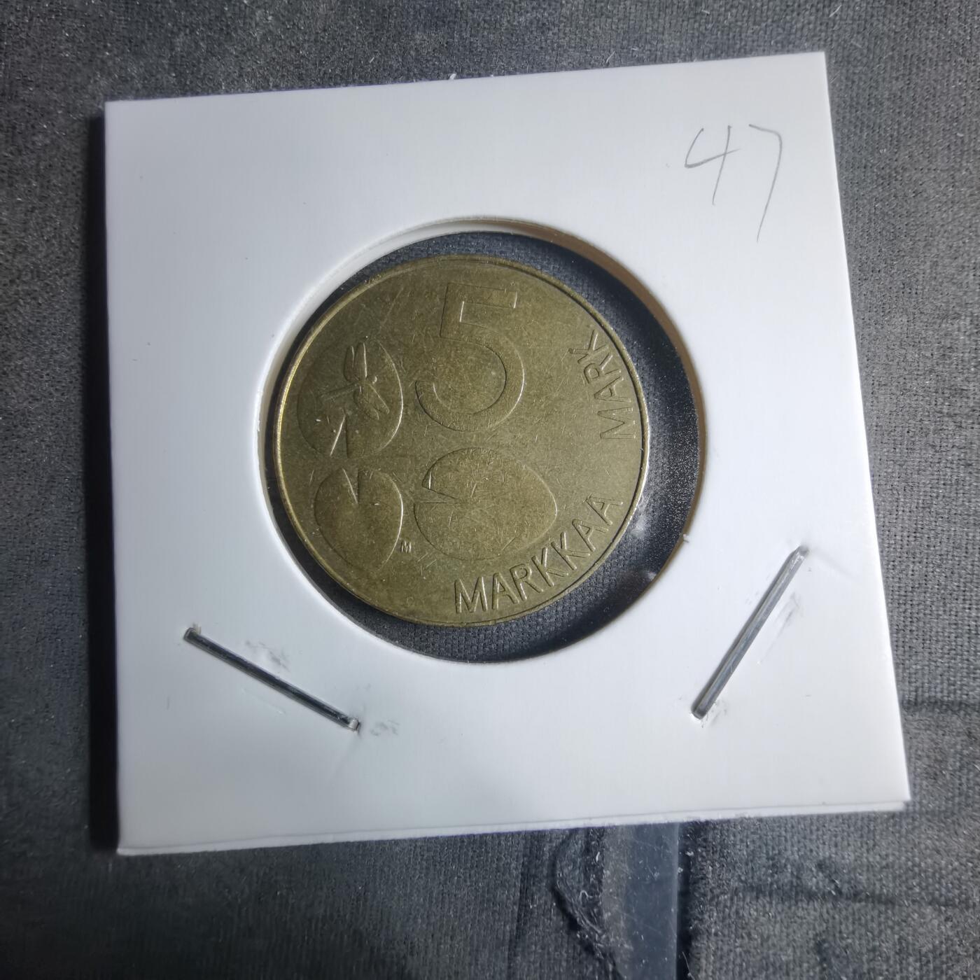 沼泽如烟--第909场 芬兰1993年5马克