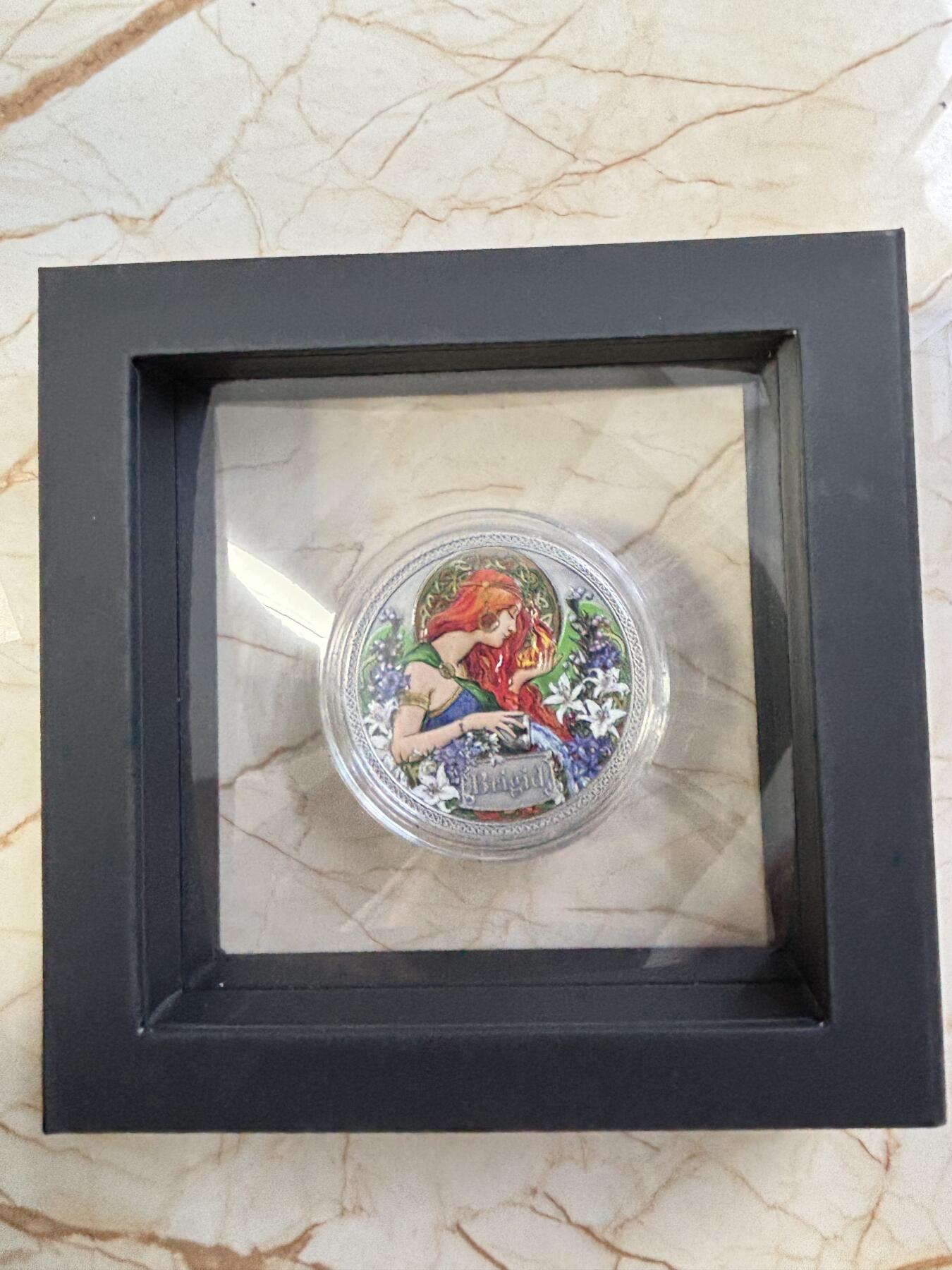 第182期拍卖 加纳2021年健康女神系列5布里奇德彩色纪念银币，999银，发行500枚