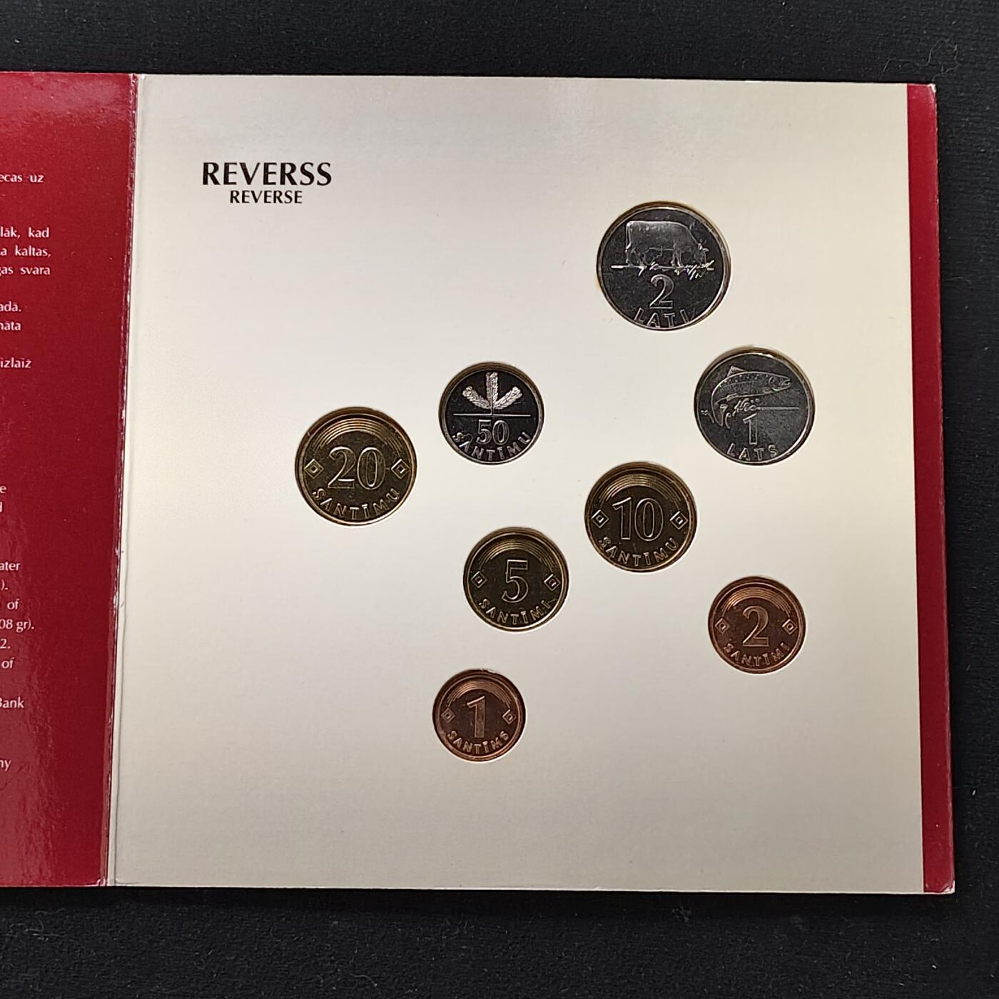 【全场包邮】纯粹捡漏拍479场（免费代拍第16场） 拉脱维亚1992年独立首版官方封装套币-MS1