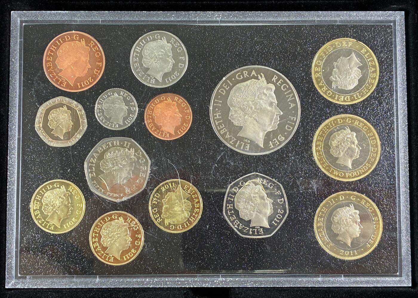 【雨安】【直播拍卖】【世界币章115期-裸币】2025-11-21 周五 19:30 保真 [现代套币] Great Britain 英国 套币 精制套币 2011年