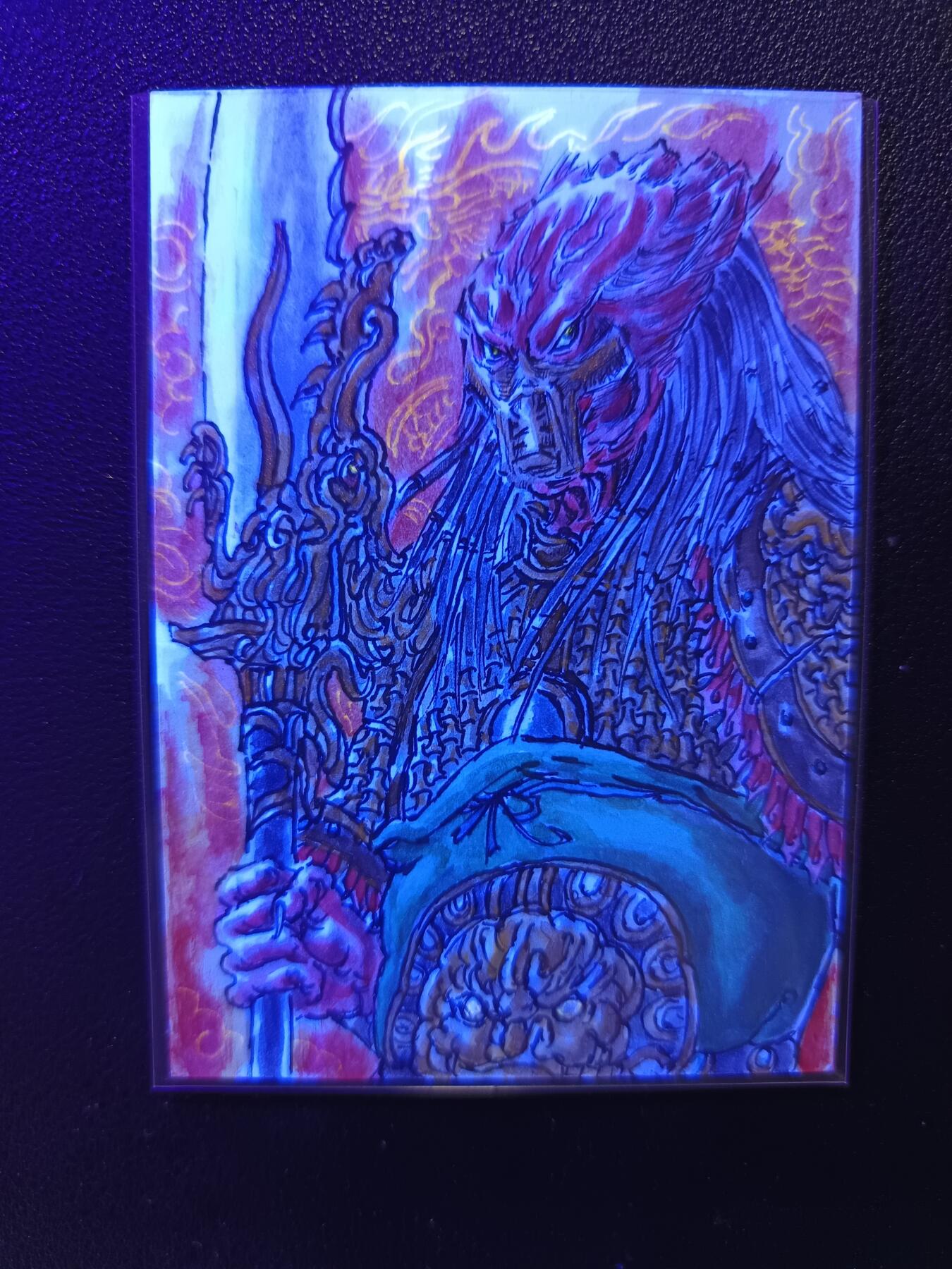 天玑星卡拍第141期《11.24周一截拍》持续收拍收评中 满赠卡需备注 【手绘卡】梦溪工作室 走近科学 张先军 铁血战士版 三国五虎 手绘卡