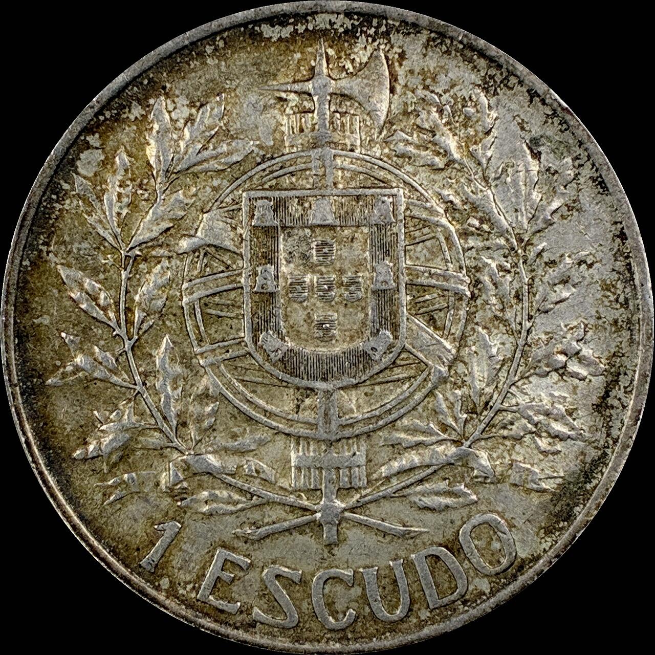 【雨安】【直播拍卖】【世界币章115期-裸币】2025-11-21 周五 19:30 保真 [裸币各国] Portugal 葡萄牙 共和国 1埃斯库多 1910年 共和国诞生