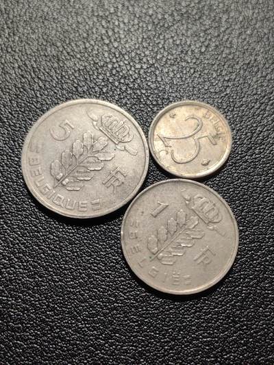 靖甫拍卖第十一场 - 比利时法郎三枚