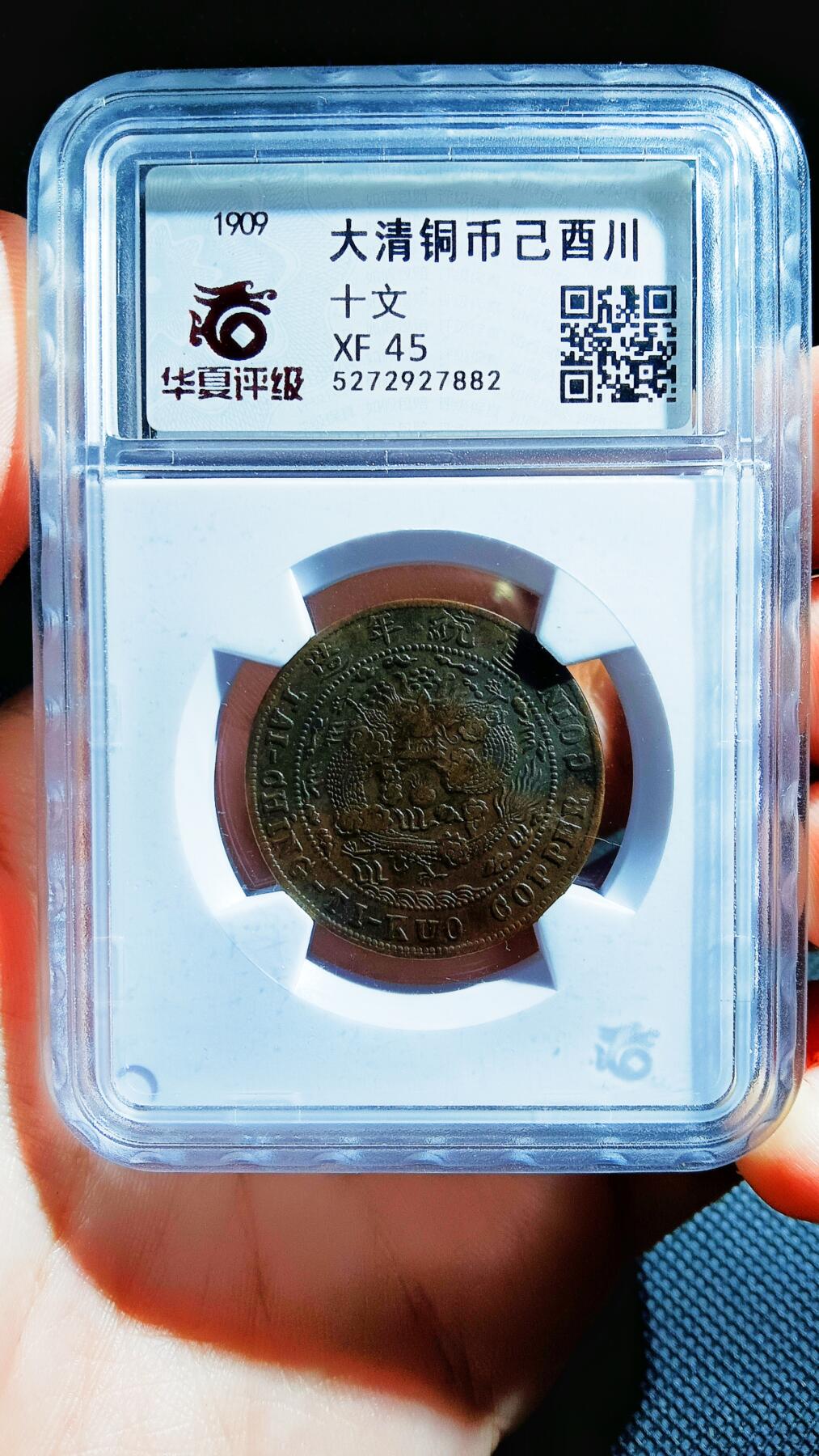 大清铜币己酉 中心川